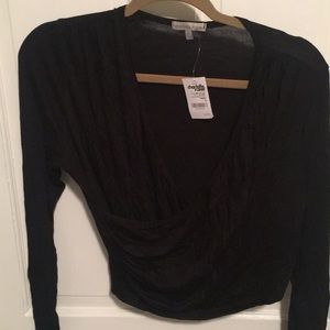 Cross front crop top.